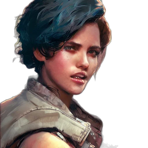 face, concept art, fantasy art, photorealistic transparent PNG cut-out