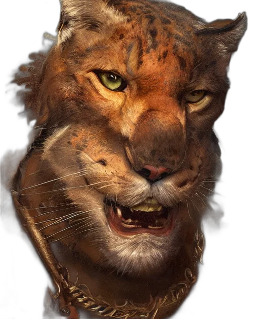 animal, face, crown, creature transparent PNG cut-out