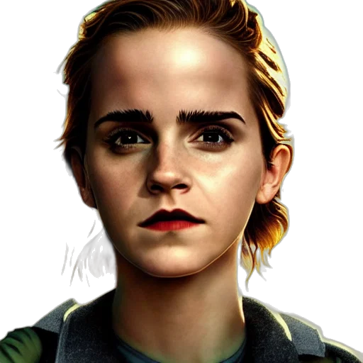 face, jacket, photorealistic, concept art transparent PNG cut-out
