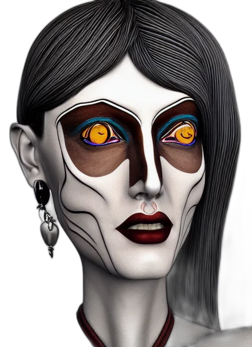 mask, face, jewelry, fantasy art transparent PNG cut-out