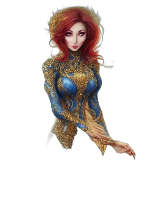 dress, jewelry, fantasy art, concept art transparent PNG cut-out
