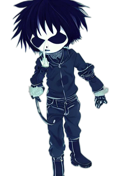 staff, mask, creature, jacket transparent PNG cut-out