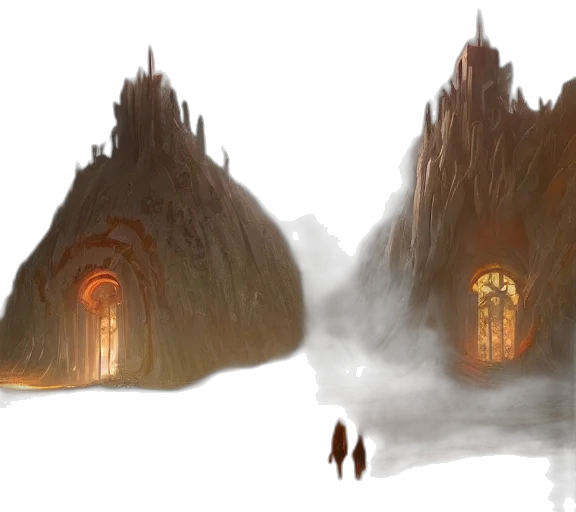 concept art, fantasy art, 3d render, watercolor transparent PNG cut-out