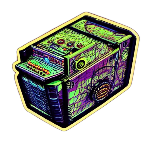 robot, jacket, cyberpunk, pixel art transparent PNG cut-out