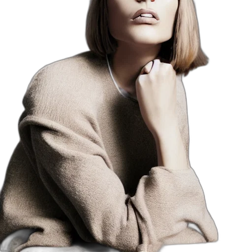 jacket, hair, face, jewelry transparent PNG cut-out