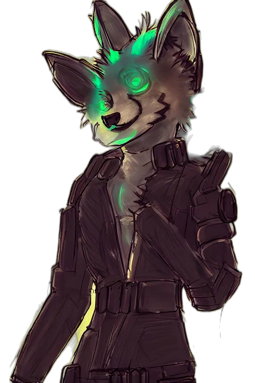 mask, jacket, staff, creature transparent PNG cut-out