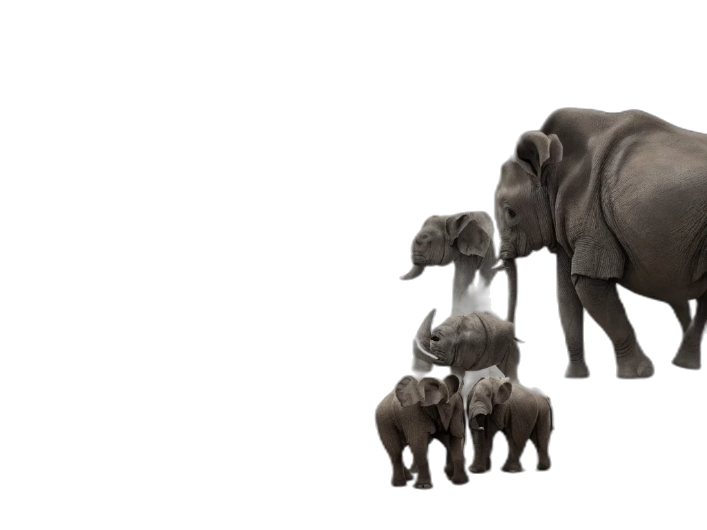 animal, 3d render, concept art, photorealistic transparent PNG cut-out