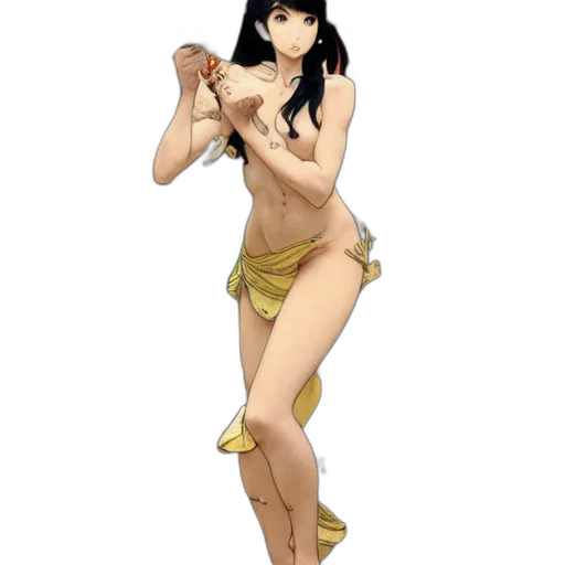 dress, weapon, staff, concept art transparent PNG cut-out