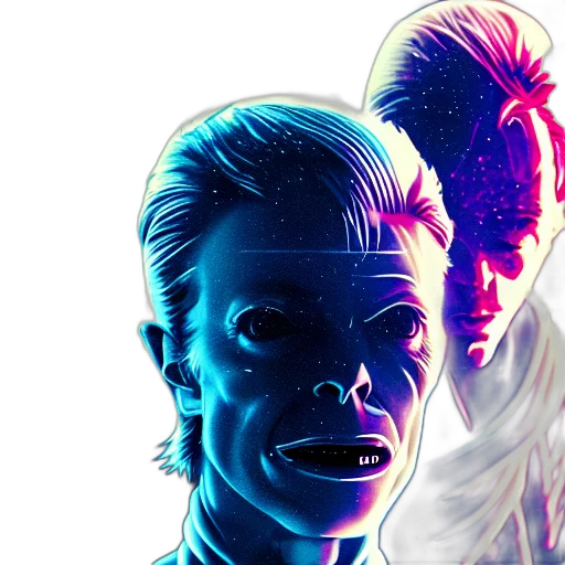 face, mask, comic book art, cyberpunk transparent PNG cut-out