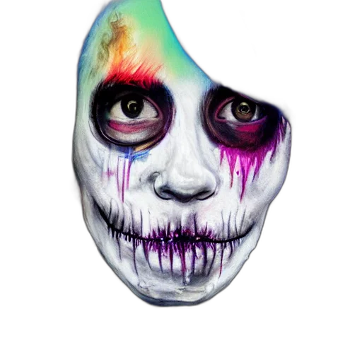 mask, face, creature, watercolor transparent PNG cut-out