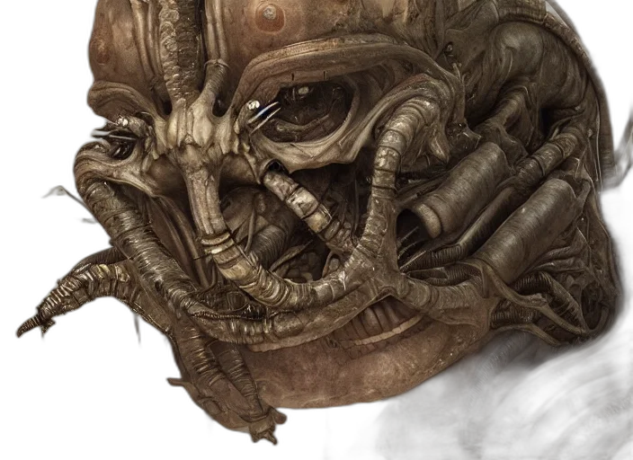 mask, creature, face, concept art transparent PNG cut-out