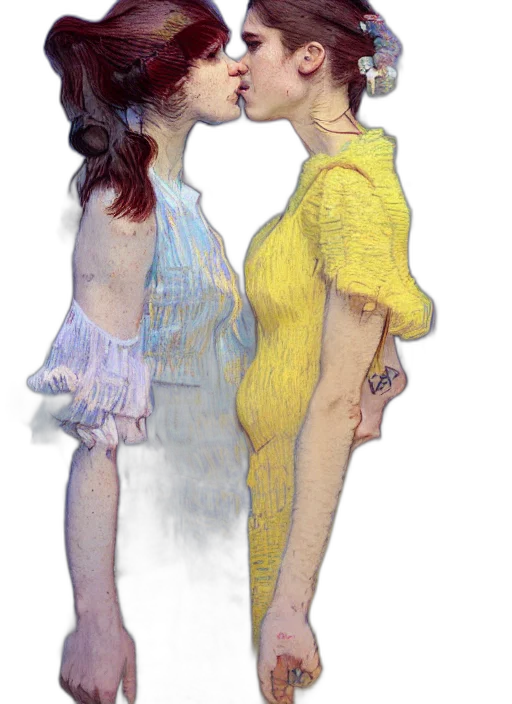 dress, watercolor, oil painting, photorealistic transparent PNG cut-out