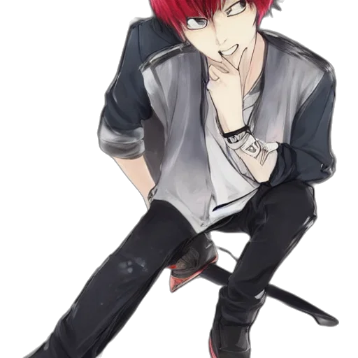 weapon, staff, jacket, shoes transparent PNG cut-out