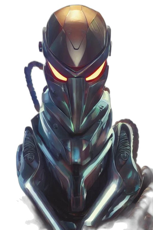 robot, mask, face, creature transparent PNG cut-out