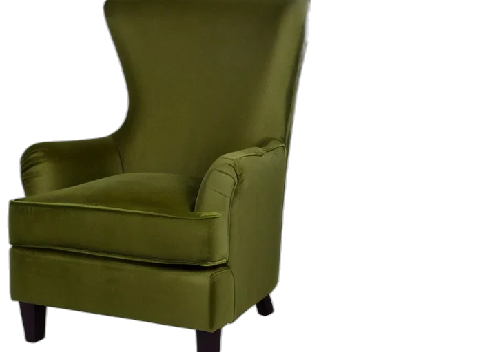 furniture, 3d render, photorealistic, green transparent PNG cut-out