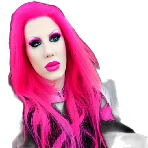 hair, robot, creature, face transparent PNG cut-out