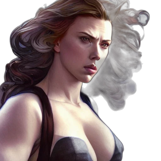 face, comic book art, fantasy art, concept art transparent PNG cut-out