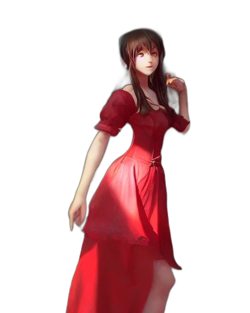dress, staff, concept art, fantasy art transparent PNG cut-out