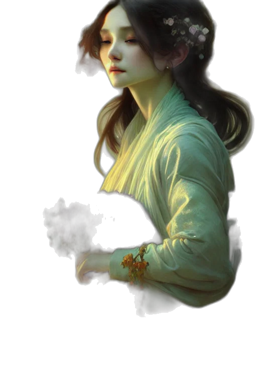 face, staff, dragon, jewelry transparent PNG cut-out
