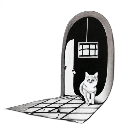 furniture, concept art, outer space, cat transparent PNG cut-out
