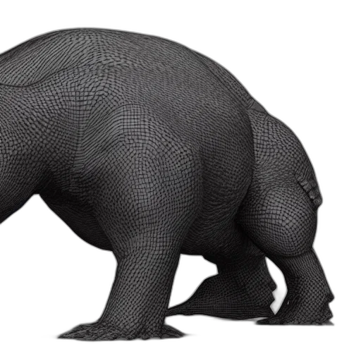 animal, creature, dragon, 3d render transparent PNG cut-out