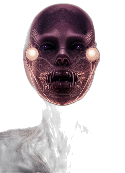 mask, face, creature, robot transparent PNG cut-out