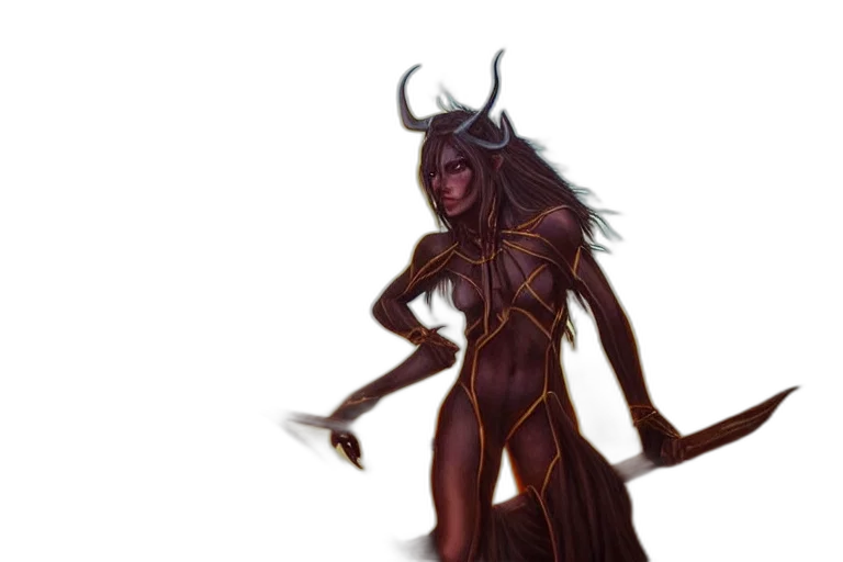 creature, staff, concept art, fantasy art transparent PNG cut-out