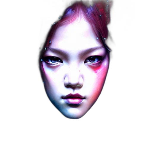 face, mask, robot, creature transparent PNG cut-out