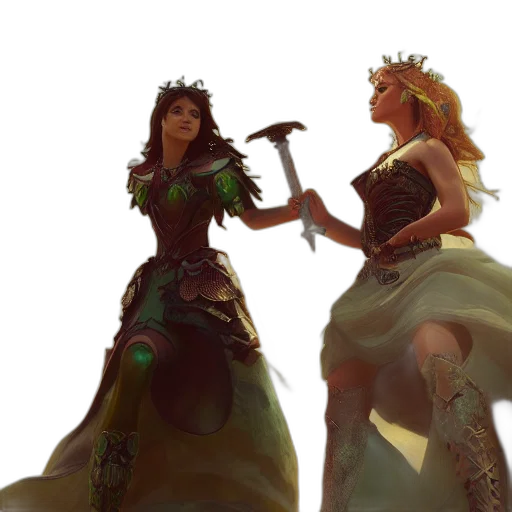 concept art, fantasy art, comic book art, 3d render transparent PNG cut-out