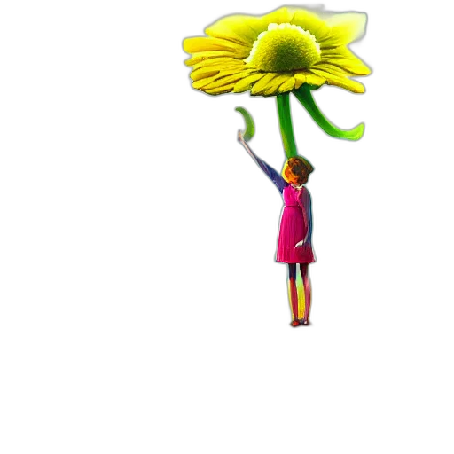 flower, staff, umbrella, weapon transparent PNG cut-out