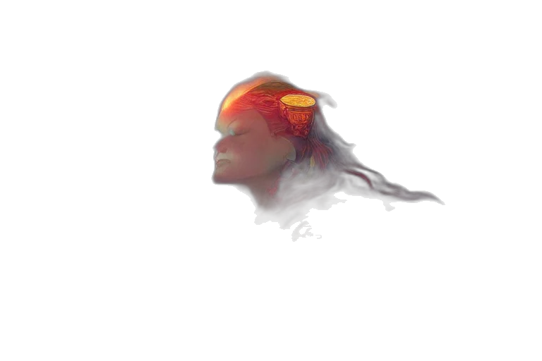 face, mask, crown, hair transparent PNG cut-out