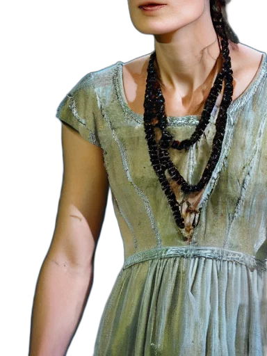 dress, jewelry, photorealistic, earth tones transparent PNG cut-out
