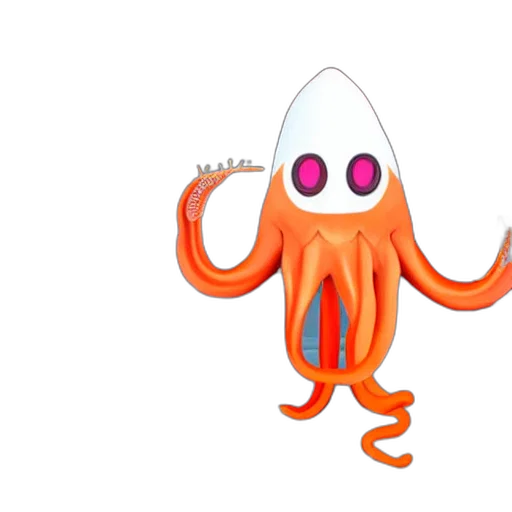 staff, creature, 3d render, concept art transparent PNG cut-out