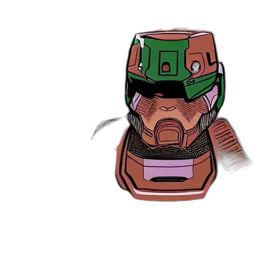robot, mask, face, concept art transparent PNG cut-out