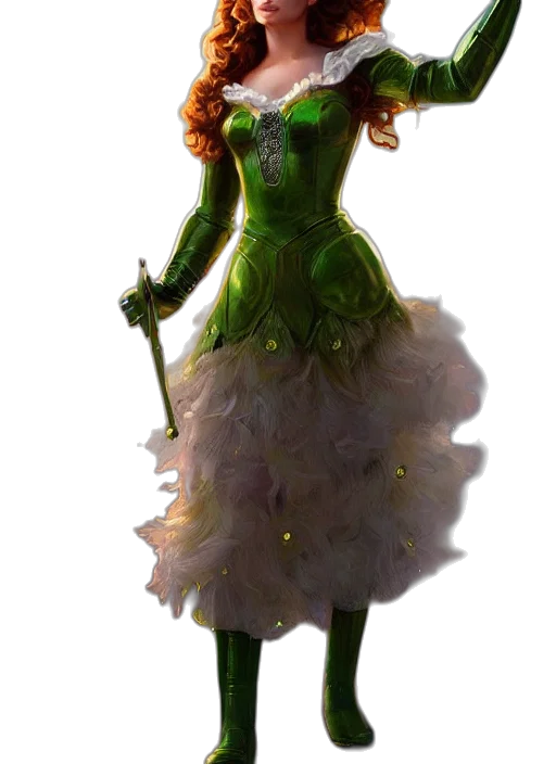dress, staff, concept art, fantasy art transparent PNG cut-out