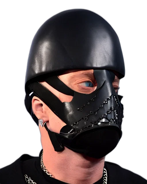 mask, face, hat, cyberpunk transparent PNG cut-out