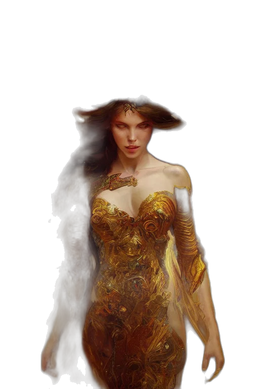 dress, crown, fantasy art, concept art transparent PNG cut-out