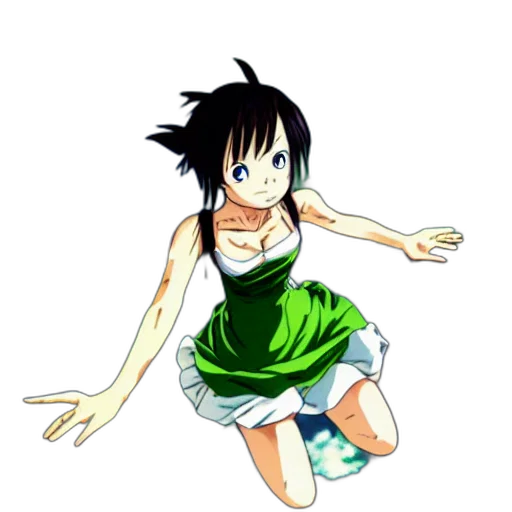 dress, staff, flower, dragon transparent PNG cut-out