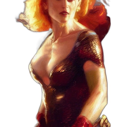 dress, crown, face, comic book art transparent PNG cut-out