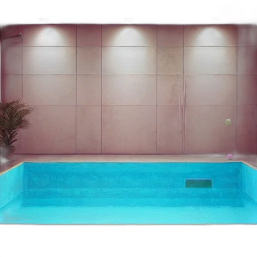 furniture, building, vaporwave, 3d render transparent PNG cut-out