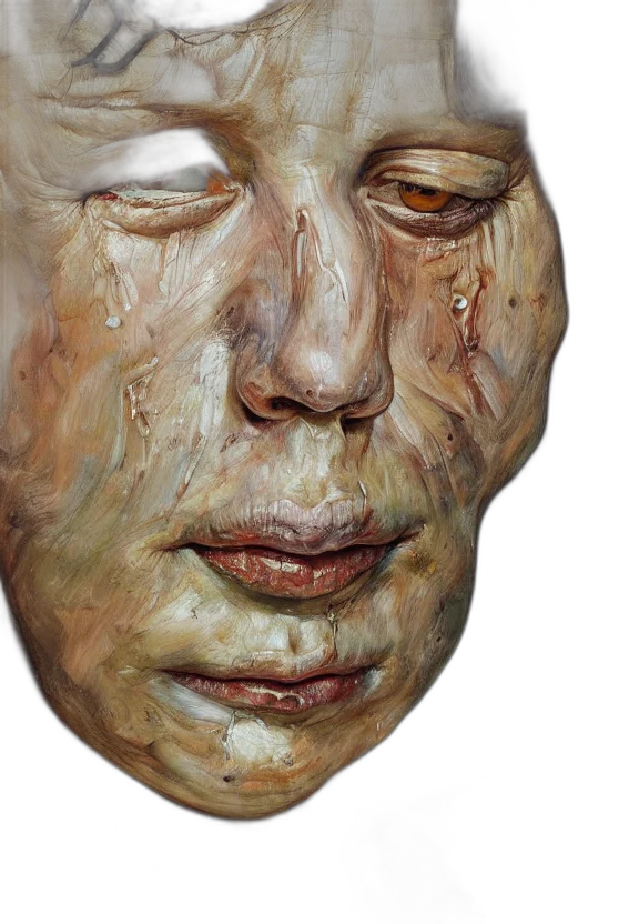 mask, face, photorealistic, 3d render transparent PNG cut-out