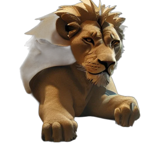 crown, animal, staff, creature transparent PNG cut-out