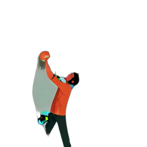 jacket, staff, concept art, 3d render transparent PNG cut-out