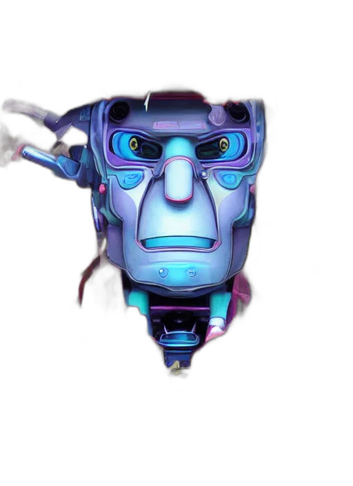 robot, face, mask, staff transparent PNG cut-out