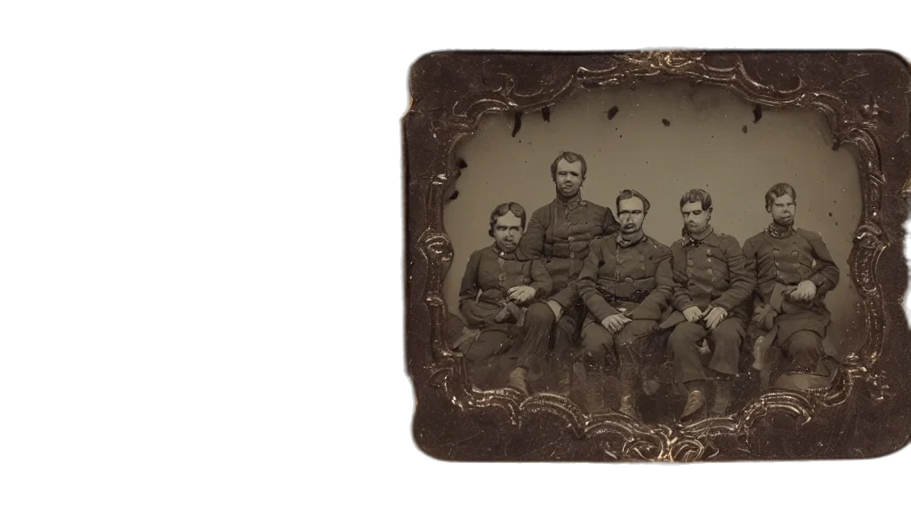 staff, ambrotype, photo, group transparent PNG cut-out
