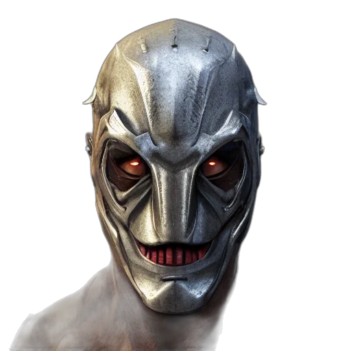 mask, face, robot, creature transparent PNG cut-out