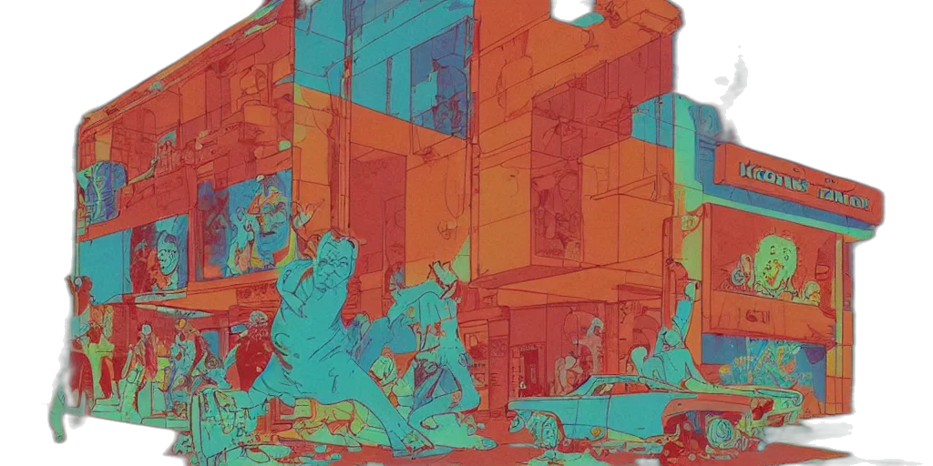 robot, concept art, comic book art, cyberpunk transparent PNG cut-out