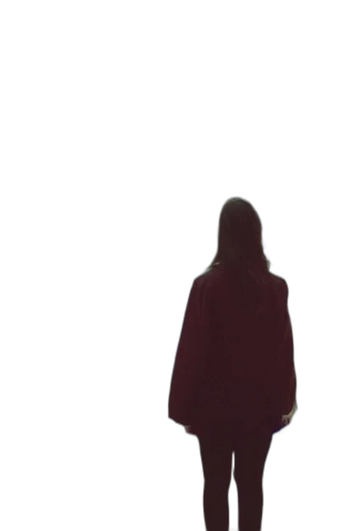 dress, jacket, face, staff transparent PNG cut-out