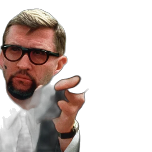jacket, staff, face, weapon transparent PNG cut-out