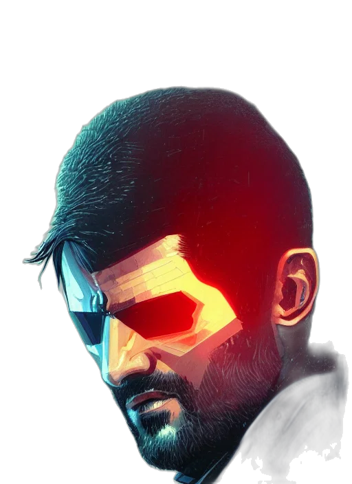 mask, face, jacket, robot transparent PNG cut-out